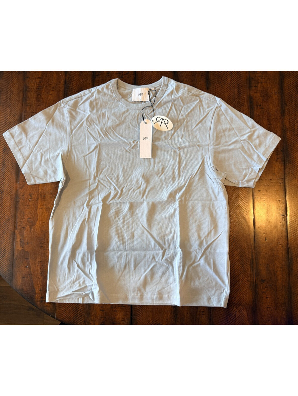 RtA Road to Awe Oversized Tee Men's Medium Gray 3D Logo Cotton Portugal NWT